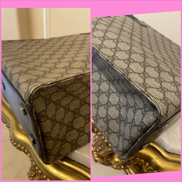 Gucci Brown Monogram Tote Bag - Picture 7 of 15